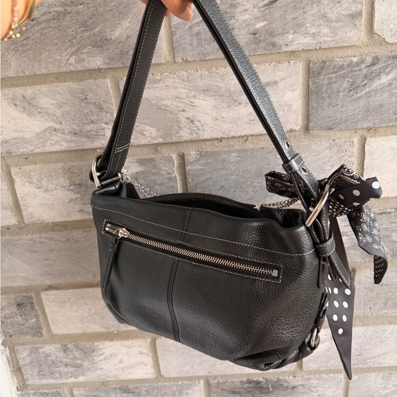 Coach East West Leather Duffel Shoulder Bag Vintage Y2K 🖤🍒 - Picture 7 of 10